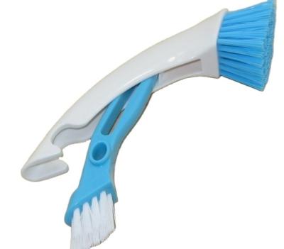 China Multi Sustainable Functional Groove Cleaning Brush Plastic Cleaner For In The Kitchen for sale