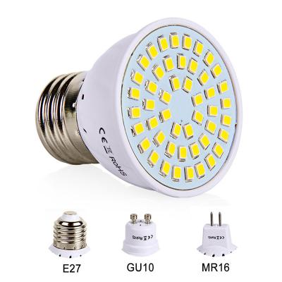 China Residential MR16 GU10 E27 LED Bulb, 48 60 80LEDs AC220V SMD 2835 LED Bulb Spot Light Warm/Cold White White Light for sale