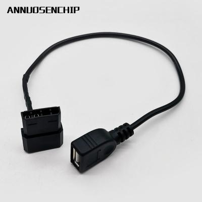 China Other 30cm PC Internal 5V 2 Pin IDE / Female USB 2.0 Type Power Adapter SATA Molex Charger Cable for sale