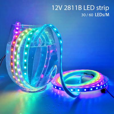 China 60LEDs/M Hotel Magic Affordable Color WS2811B RGB LED Strip for sale