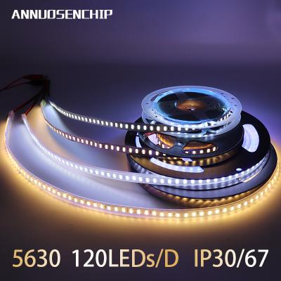 China Super Bright 120leds/m LANDSCAPE SMD5630 Led Light 600 Flexible DC Led Strip Light 5m Waterproof/Non-Waterproof 12V Strip Light for sale