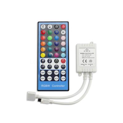 China IR 40Key 5Pins IR Remote Control For SMD 5050 RGBW RGBWW LED Strip Light Controller Dimmer DC12V-24V RGBW: L165*W20*H9mm for sale