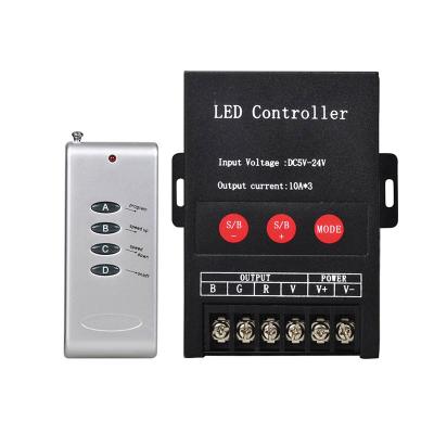 China Main Led Strip Lighting 4 RGB High Power 30A Cordless Iron Led Strip Light Color Changing Speed ​​Switch Controller Remote Rheostat for sale