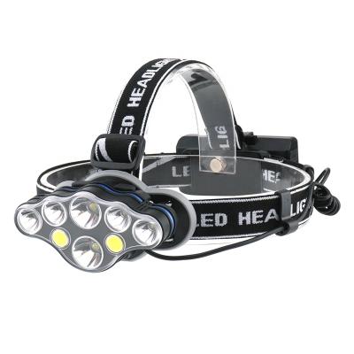 China Camping Rechargeable Red Light 18650 USB Head Lamp Powerful 8 10000 Lumens Led Headlight for sale