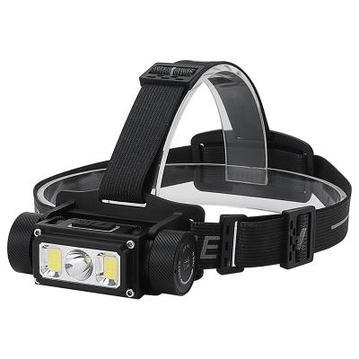 China Camping BORUiT Waterproof and Anti-fall Rechargeable Detachable Outdoor Sports LED Headlamp Portable Flashlight with Magnetic for sale