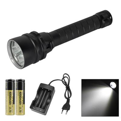 China 5L2 LED 6000lumen Magnetic Switch 6000 Lumens Led Flashlight 5L2 Diving Torch for sale