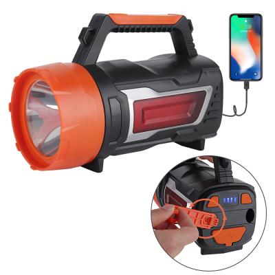 China Crank Dynamo Outdoor LED Crank Dynamo High Power 4000mah Rechargeable Searchlight for Hunting Camping Hiking Fishing for sale