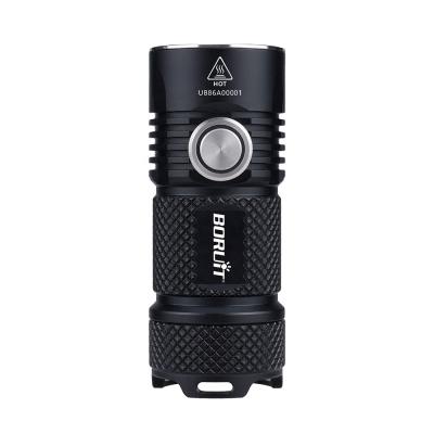 China Waterproof IP68 BORUiT BC15 Military Hard-Anodized Aluminum Alloy 3000 Lumen EDC LED Super Bright Flashlight Lanterna for sale