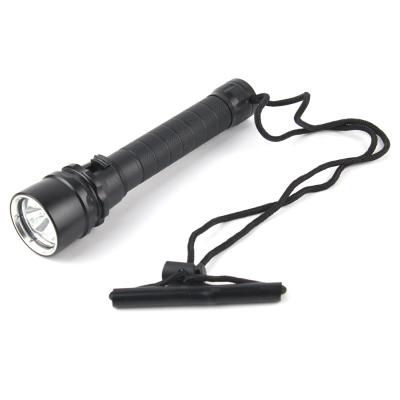 China UV Light Diving Flashlight Most Profession L2 LED Torch Light High Power 18650 Battery Underwater 80M Battery IPX8 Waterproof Portable Diving Flashlight for sale