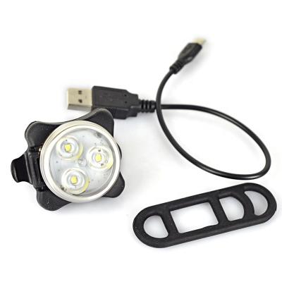 China USB Mini Bicycle Light Set White Red Light Rechargeable Front Tail Bike Lights YHX-2512 for sale