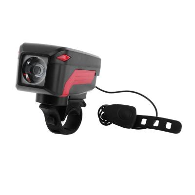 China 140db Horn Bike Light USB T6 LED Rechargeable Bicycle Light With Speaker 10.5*5*4.2cm for sale