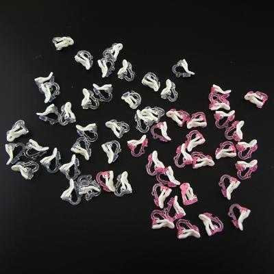 China 500PCS/Bag CLASSIC Clear Pink Kids Plastic Earring Studs For DIY Kids Jewelry Ornaments Clips Earrings for sale