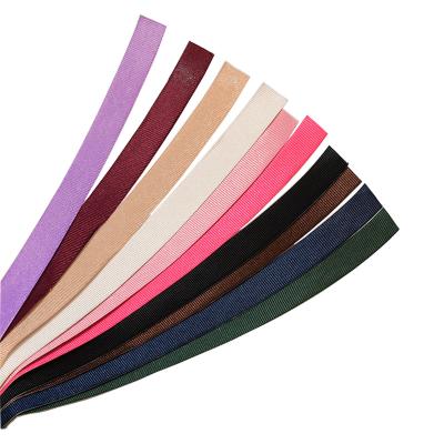 China 25Yards 2.4cm DIY Grosgrain Adhesive Strips As Headband Sticky Tape Ends Strips Ribbed Tape For DIY Headbands Tips for sale