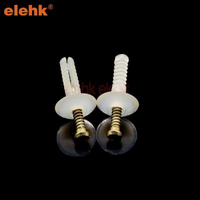 China Plastic Mushroom Head Anchor Nylon Screws Set 25mm Plastic Wall Plug for sale