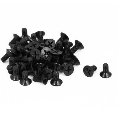 China Flat m3 screw for elehk fastener plastic white black nylon screw for sale