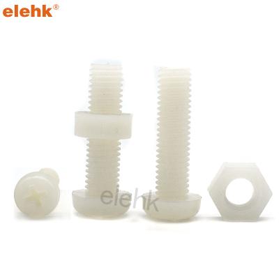 China Equipment electric pan screw head phillips plastic manufacturing plastic round screw for sale