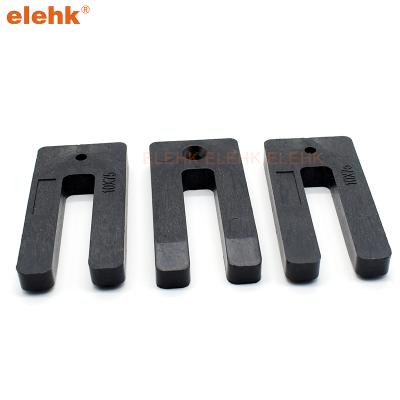 China Modern Window Shims Yellow U Shim Type Horseshoe Window Shims Nylon Plastic Window Packer Window Shims for sale