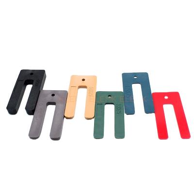 China Plastic Shim Window Packers Plastic Shim PP Horseshoe Window Packers Modern Plastic Wedge U Seal for sale