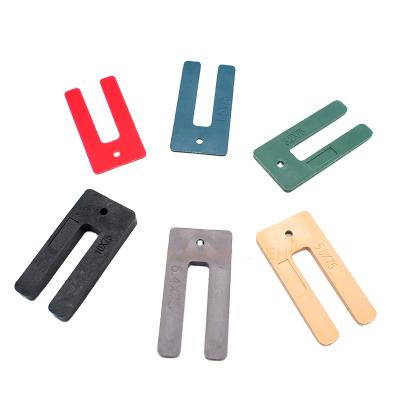 China Modern Plastic U Packers For Window U Seal Horseshoe Plastic Shim Window Packers Plastic Shim for sale