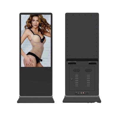 China Network Indoor Portable Standalone E-Poster Mobile Digital Signage LCD Advertising Display For Store Showcase Showcase Display for sale