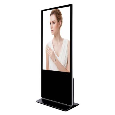 China 55 Inch Indoor Indoor Floor Standing Led Signage Panel 3G 4G WIFI LCD Digital Announcement Player LCD Digital Media Player for sale