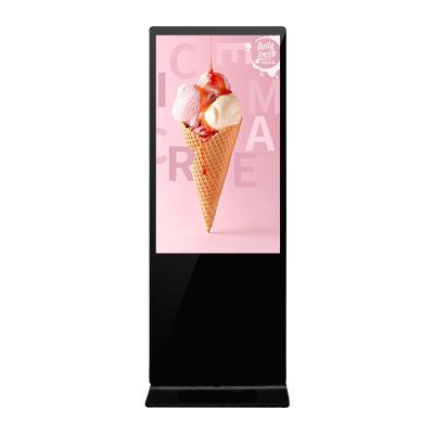 China Indoor Indoor Signage Kiosk Vertical Digital LCD Advertising Equipment Display TV Floor Stand Ads Machine for sale