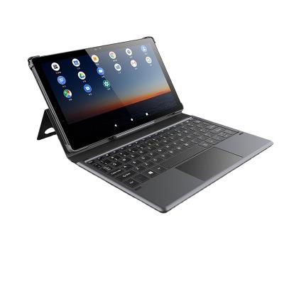 China Drop Resistance 10.1 Inch Laptop 2 In 1 Android 10 Tablet Pc With Hinge Keyboard With IPS Screen Graphic Tablet for sale