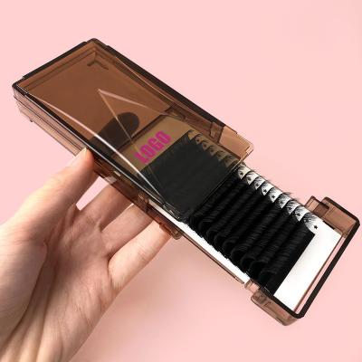 China glitter & Abonnie Shimmery Eyelash Extension Supplies Matte Black Cashmere Lash Tray 0.03 Different Private Label Volume Eyelash Extensions for sale