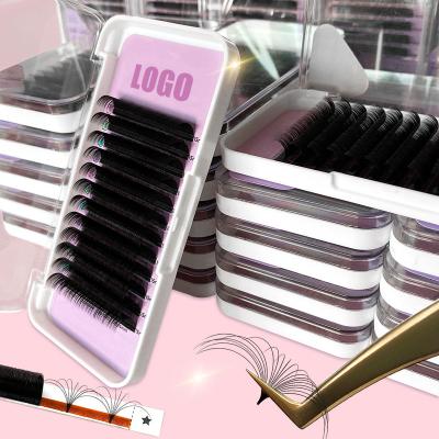 China 0.10mm Long 0.02 0.03 0.05 0.07 Natural Cashmere Loins Double Density Loop Cashmere Lashes Mink Lint Extensions Trays c d cc for sale