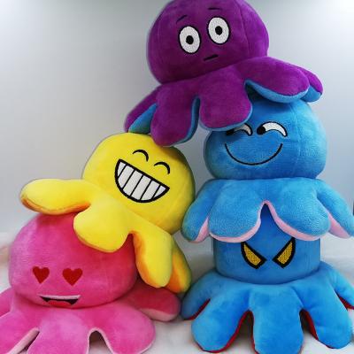 China Wholesale 20cm Plush Mixed Colors Double Side Cotton Toy Flip Reversible Cute Plush Toys PP for sale