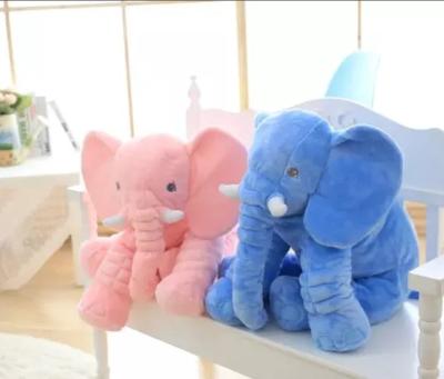 China Custom 30cm 40cm Elephant Pillow Stuffed Plush Toy Eco-friendly Soft Gray 60cm Lovely For Baby for sale