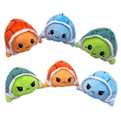 China Wholesale Lovely Gift Reversible Turtle Plush Toys Flip Up Reversible Flip Stuffed Turtle Doll Plush Toys for sale