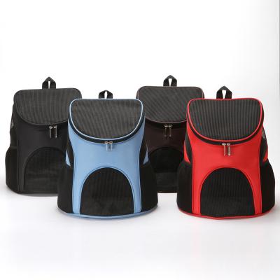 China Breathable Outdoor Pet Carriers Folding Travel Use Pet Carriers Backpack For Small Medium Dogs Cats Puppy for sale