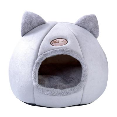 China Breathable Small Dog Bed With Anti-Slip Bottom And Rabbit Shaped Cat / Small Dog Cave Cat Beds For Indoor Cats for sale