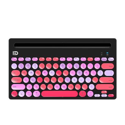 China Hot Sale IK3381D 2.4G Radio 104 Keys Office Home Wireless Notebook Wireless High Quality Desktop Computing Colorful Keyboard for sale