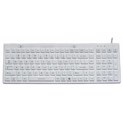 China Computer Keyboard IP68 Waterproof Industrial Rubber Medical Keyboard With Backlit for sale