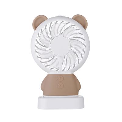 China Keep cool and refreshed on these 2021 Newest Hot Summer Days Cartoon Linglong Rabbit Damo Handheld USB Bear Charging Portable Mini Small Desktop Fan for sale