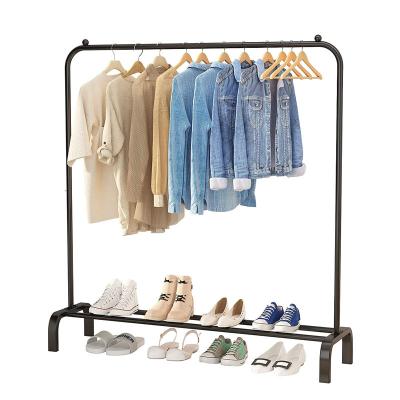 China Multifunctional Single Bathroom Hanger Pole Bedroom Clothing Rack for sale