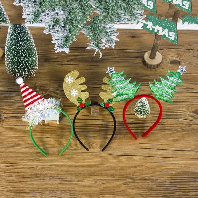 China Christmas Garland Christmas Head Circle Clasp Hair Band Head Band Christmas Party Opens Head Circle Party Decoration for sale