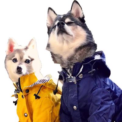 China High Quality Nylon Full Body Raincoat Stocked Raincoat Pets Large Dog Raincoat for sale