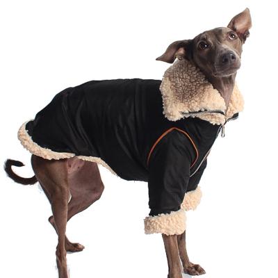 China Sustainable Pet Supplies OEM Custom Dachshund Clothing Warm Clothing Jacket For Small Dog Medium Wear Winter Reversible Zipper Coat for sale