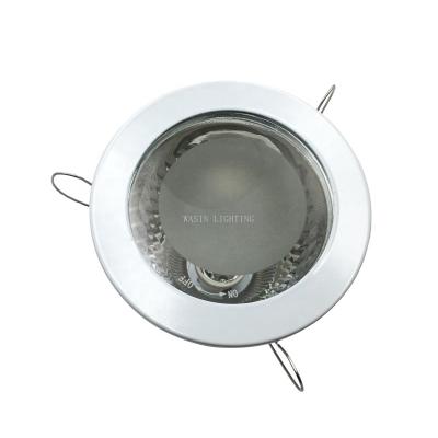 China Replaceable/economical/energy saving bulb/latest colorful/durable round body iron E27 downlight housing led downlight spotlight fixture china factory for sale