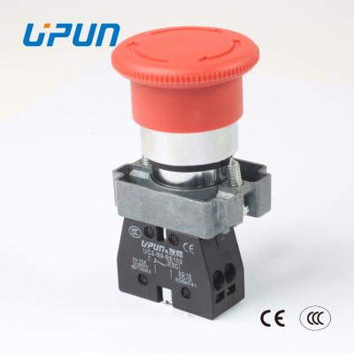 China UC2-B9 Control Mushroom Push Button Switch Emergency Stop Metal Industrial Push Button Switch for sale