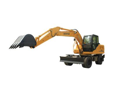 China mini wheel excavator with breaking hammer hot sell china wholesale for sale