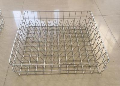 China Alambre de acero inoxidable Mesh Tray Sterilizing Corrosion Resistant de la plata 0.5m m en venta