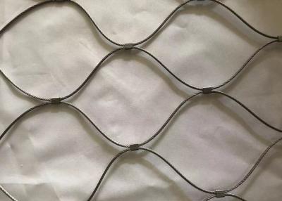 China Cuerda de alambre de acero inoxidable de la venta 304 de la fábrica Mesh Woven Stainless Steel Rope Mesh For Zoo Mesh en venta