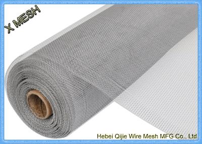 China Anodized Aluminium Insect Screen Mesh 1 X 30 M Roll Epoxy Coating Silver White Color for sale