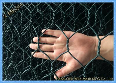 China ASTM A 975 revestido de PVC Gabion Baskets Twisted Woven Mesh Fit Riverbank à venda