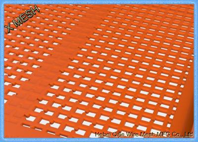 China Orange Polyurethane Self Cleaning Screen Mesh High Wear Resistance For Metallurgy for sale