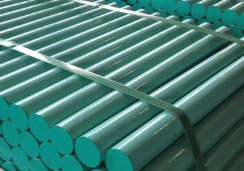 China 500mm Length 25mm Diameter Mild Steel Epoxy Coated Dowel Bars For Reinforced Concrete for sale